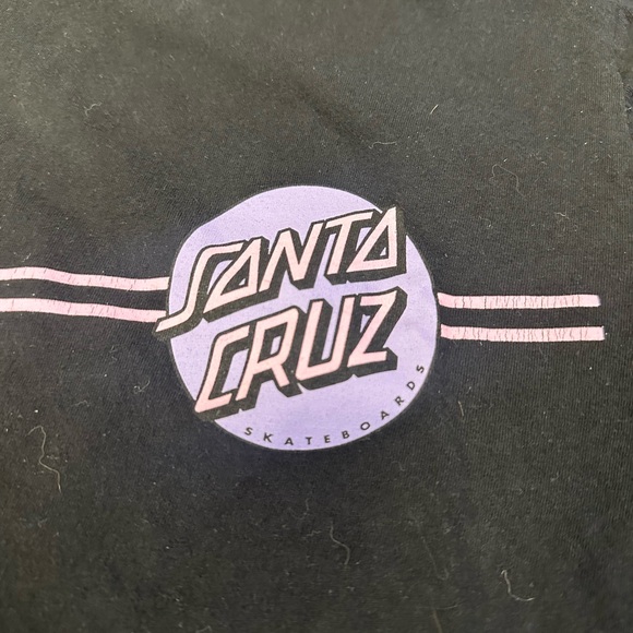 Santa Cruz Classic Dot Logo Black T-Shirt Small‎ (S) Purple Pink Skateboarding - Picture 2 of 9
